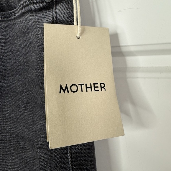 MOTHER The Weekender Jeans Women's 27 (27/31) Black Flared Stretch Denim NEW - Picture 3 of 11